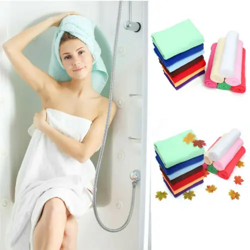70x140 см хлопковое однотонное банное полотенце пляжное полотенце для взрослых быстрое высыхание мягкое 11 цветов плотный хорошо впитывающий антибактериальный