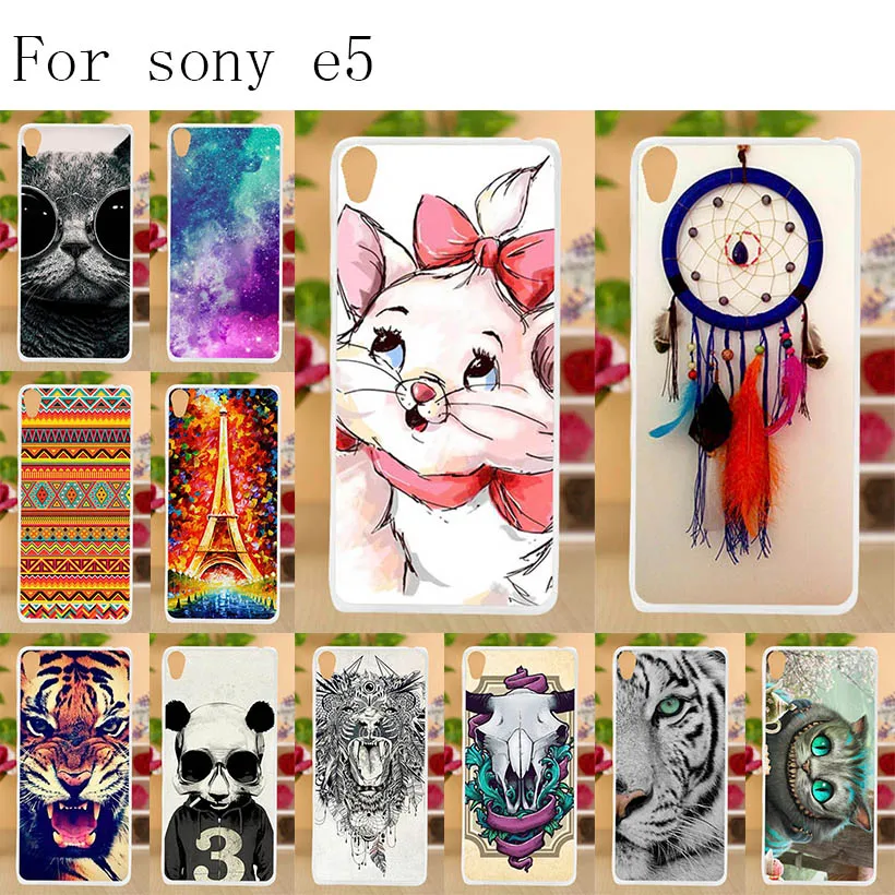 

Anunob Soft TPU For Capa Sony Xperia E5 Case Cover F3311 F3313 Painted Protective Back Xperia E5 Case FOR Funda Sony E5 Case