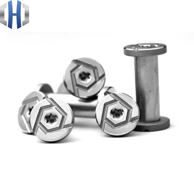 DIY Tool Making Screws Shank Pair Locking Rivets Stainless Steel Knives Plum Head Shank Screws