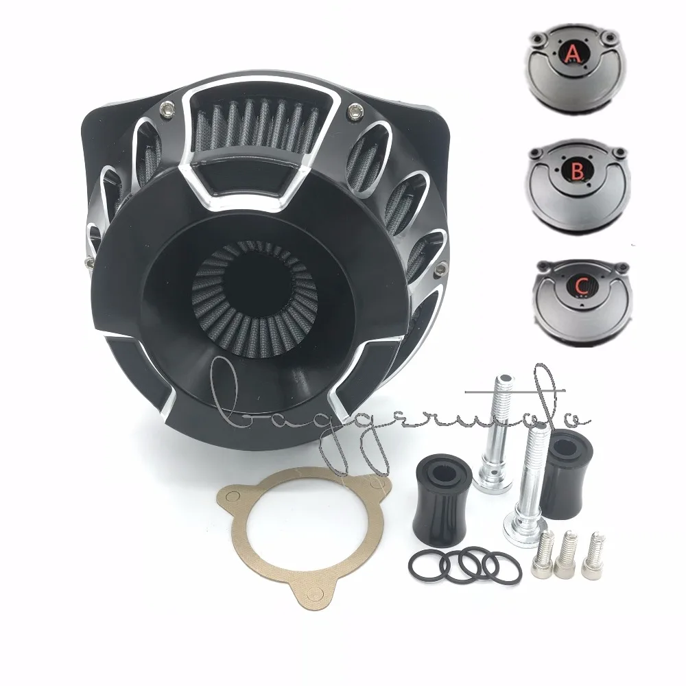 

Motorcycle CNC Crafts Air Cleaner Intake Filter For Harley Softail CV Carb Sportster Touring Dyna Touring Model Custom