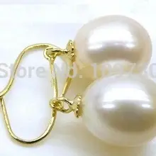 Ry00262 новые приходят 10-11 мм природный AAAA+++ южного моря белый жемчуг болтаться серьги 14 КГ