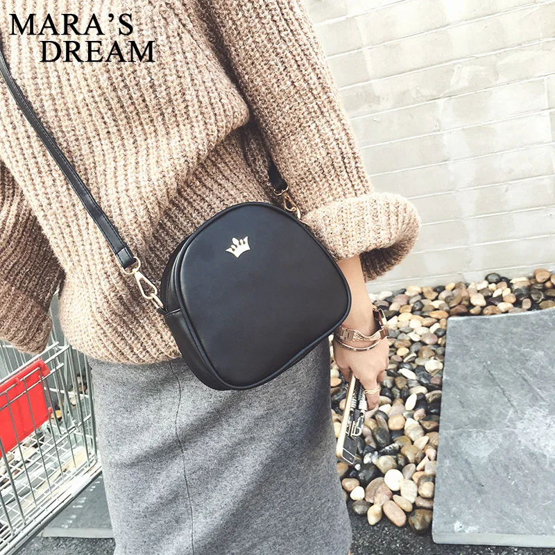 مارا حلم 2019 جديد المرأة حقيبة الامبراطوري ولي المرأة حقيبة ساعي قذيفة صغيرة Crossbody حقيبة بو أزياء والجلود مصمم حقيبة يد