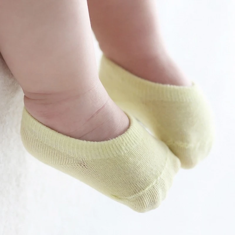 5 пар/лот; Детские невидимые носки-башмачки; нескользящие носки для малышей; хлопковые носки для девочек и мальчиков