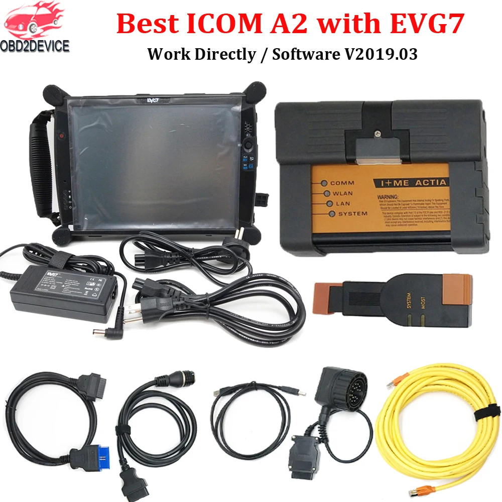 

Professional Car Diagnostic Tool for BMW ICOM A2+B+C Newest V2019.07 Software ICOM A2 with EVG7 DL46/DDR 4GB Tablet