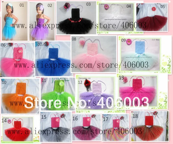 

Fashion kids summer colorful clothes for girls ballet clothings set crochet top princess birthday baby clothes set