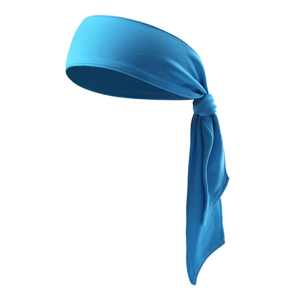 Мужская и женская уличная спортивная повязка от пота на голову, повязка на голову для йоги, спортзала, бега, тенниса, фитнеса, повязки на голову 0815 - Цвет: Blue