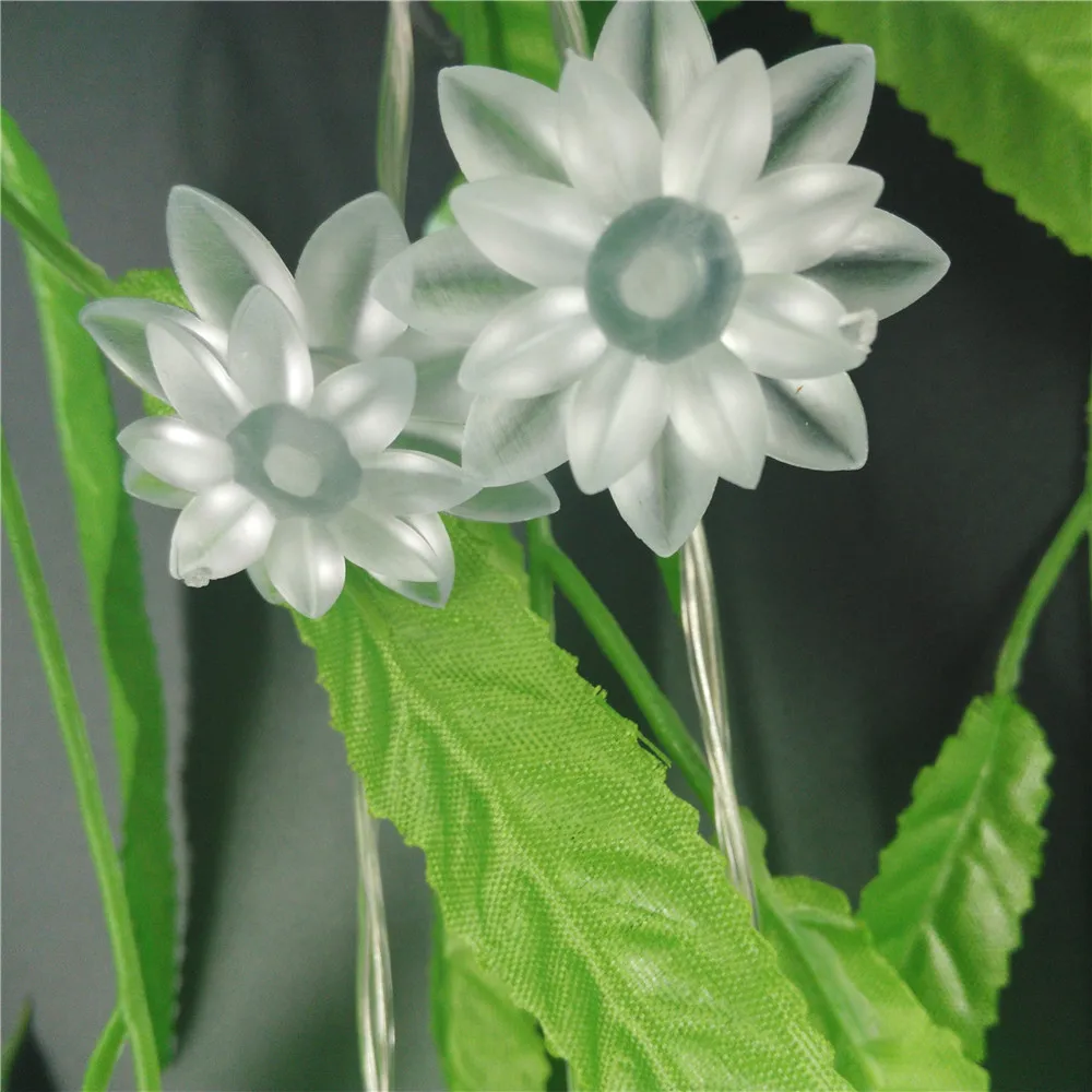 outdoor spring festival lotus flowers led string lights (15)