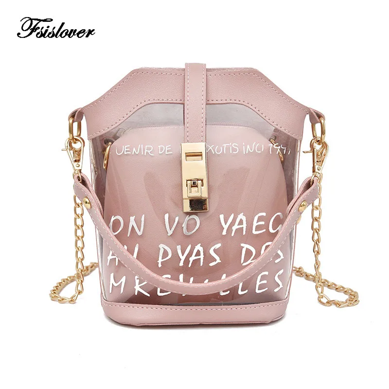 

Jelly Shoulder Bag Women Clear Transparent PVC Bag Letter Candy Color Women Crossbody Top-handle Bag Luxury bolsa feminina