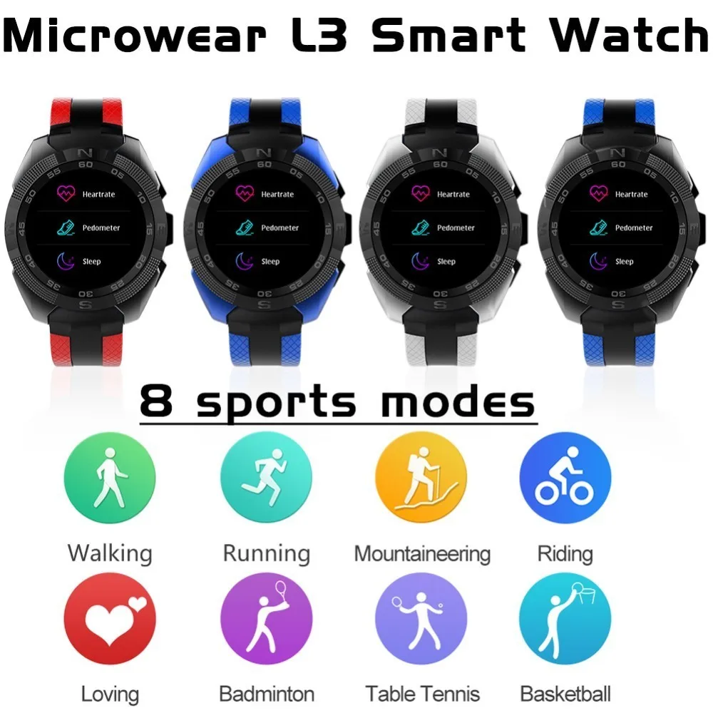 

L3 Professional Sports Smart Watch ios android Heart Rate Bluetooth calls off-line Alipay 9.9mm Thin as Silk