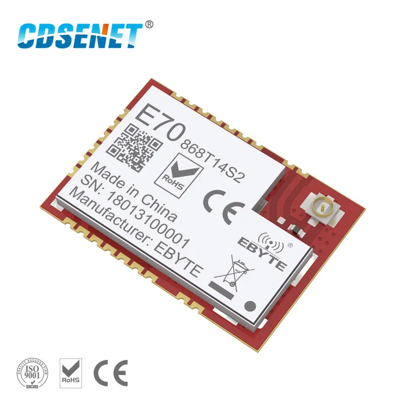 CC1310 868 МГц беспроводной радиочастотный модуль CDSENET E70-868T14S2 iot 25 МВт приемопередатчик SMD UART радиочастотный передатчик приемник 868 МГц модуль SOC