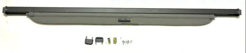 Автомобильный задний багажник защитный лист для багажника Крышка для Toyota LAND CRUISER PRADO 120 2003-2009 Высокое качество багажник тенты Защитная крышка - Цвет: Black