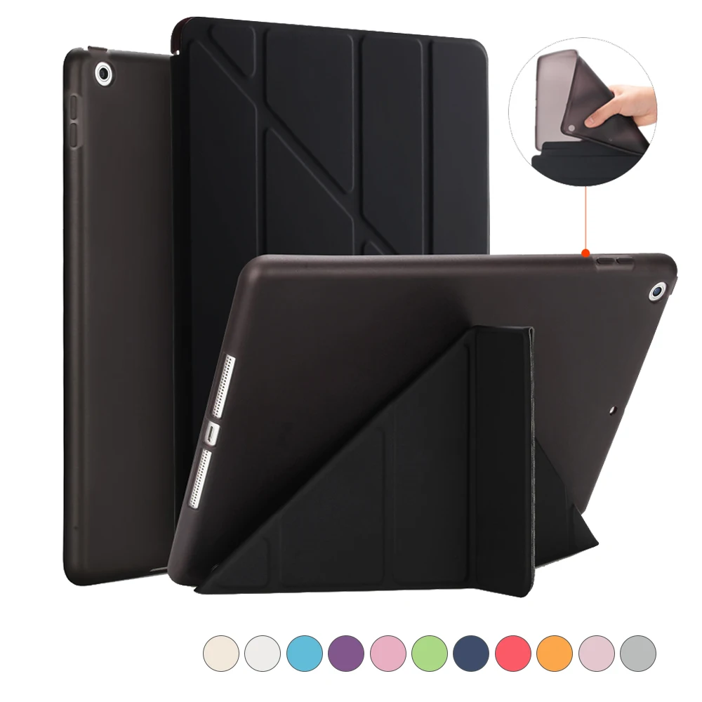 For Apple iPad Pro 10.5 Case Thin Soft Silicon TPU + PU Leather Cover Y
