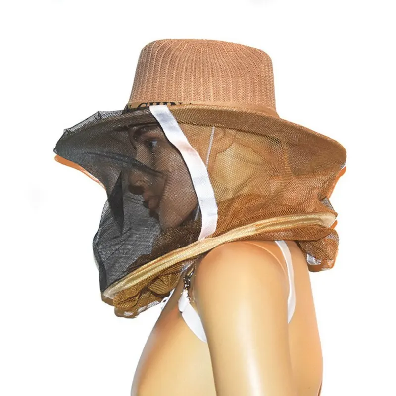 Beekeeper Anti-bite Hat With Face Protective Net Thickened Anti-bee Mask Cap Head Covering Hat For Beekeeping