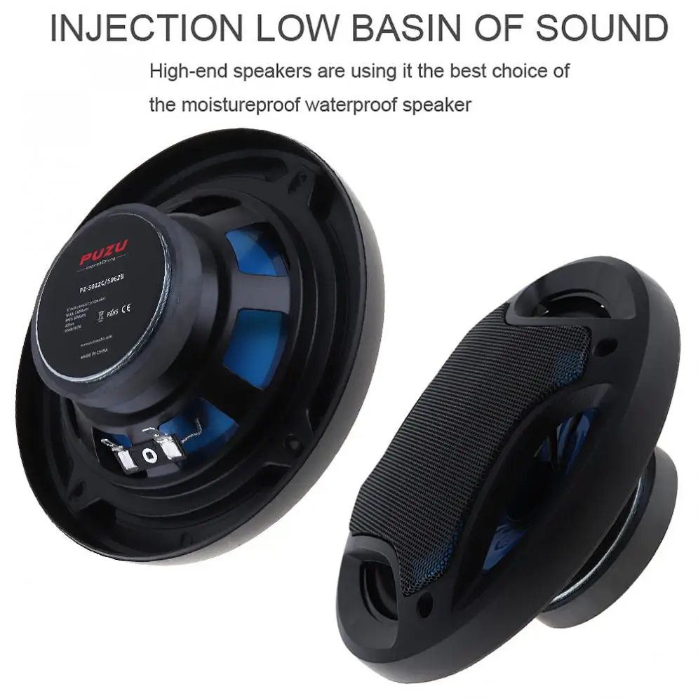 2pcs 5 Inch 150W 3 Way Car Coaxial Horn Auto Audio Music Stereo Full Range Frequency Hifi Speakers Non-destructive Installation