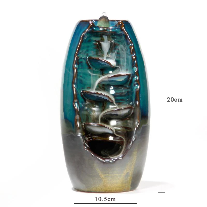Достаточно запас обратного потока благовоний горелка Керамическая ароматерапия печь домашний офис Буда Декор Mount Road благовония Watherfall Кадило