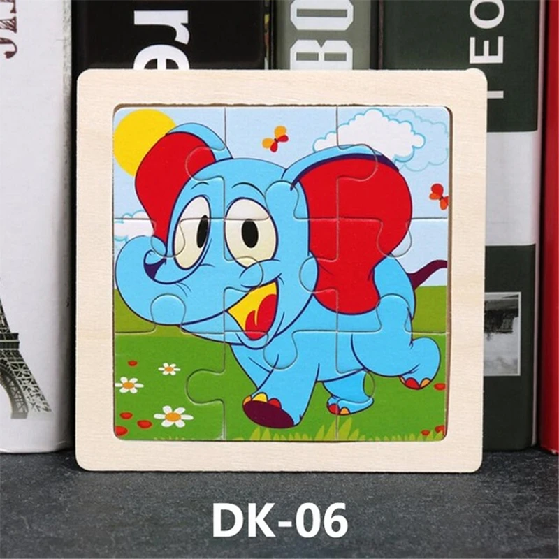 Горячая продажа 9/20 кусочек Маленький кусок головоломки игрушка Дети животные и