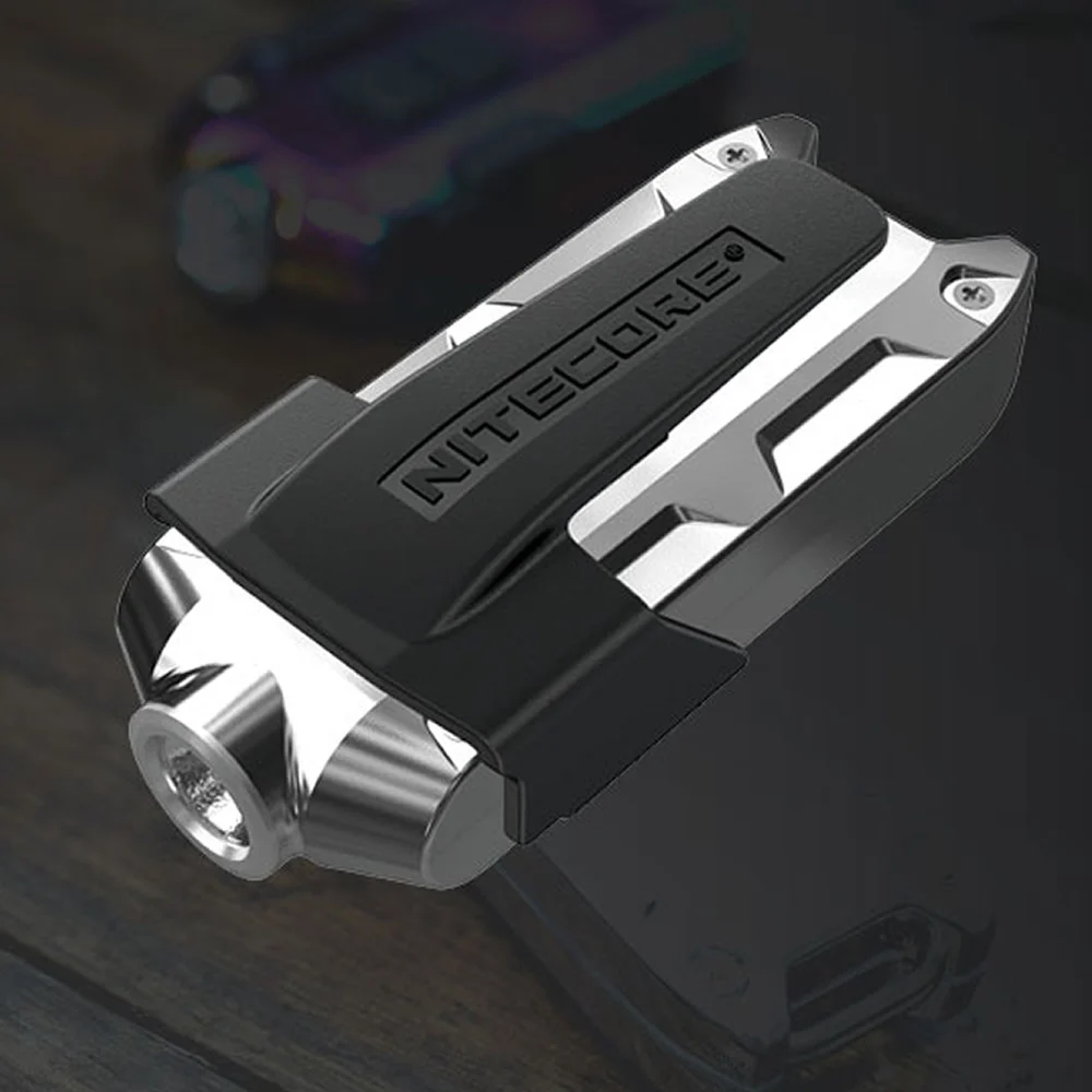 Топ продаж NITECORE TIP SS нержавеющая сталь металлический брелок Светильник Wih клип + USB