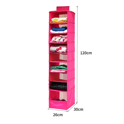 Washable Color Organizer Collection Hanging Accessory Shelves, 9-Shelf Shoes Organizer, Hanging Closet Organizer Storage Bag