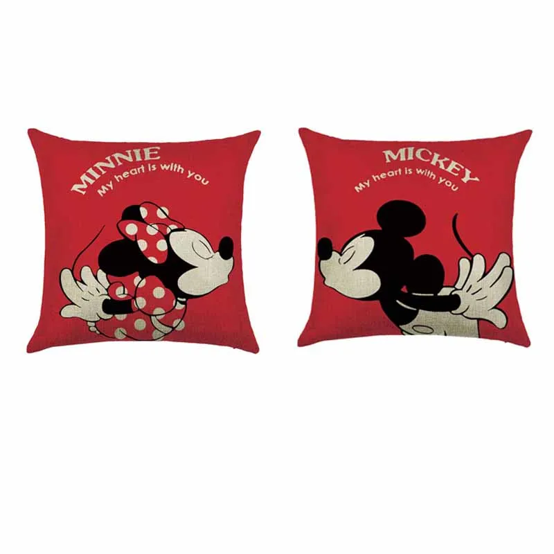 

45cm*45cm Lovers throw pillows linen cotton pillow case sofa cushion cover square decorative pillow cover