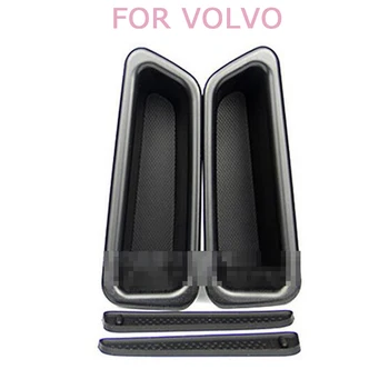 

New 2Pcs Car Styling Classic Front Door Container Armrest Storage Box Fit for V/OLVO S60 V60 2010 2011 2012 2013 2014 2015