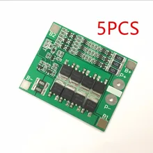 5 шт. 3 S 12 V 25A 18650 литиевая батарея Защитная плата 11,1 V 12,6 V PCB BMS с балансировочной цепью для электродвигателя