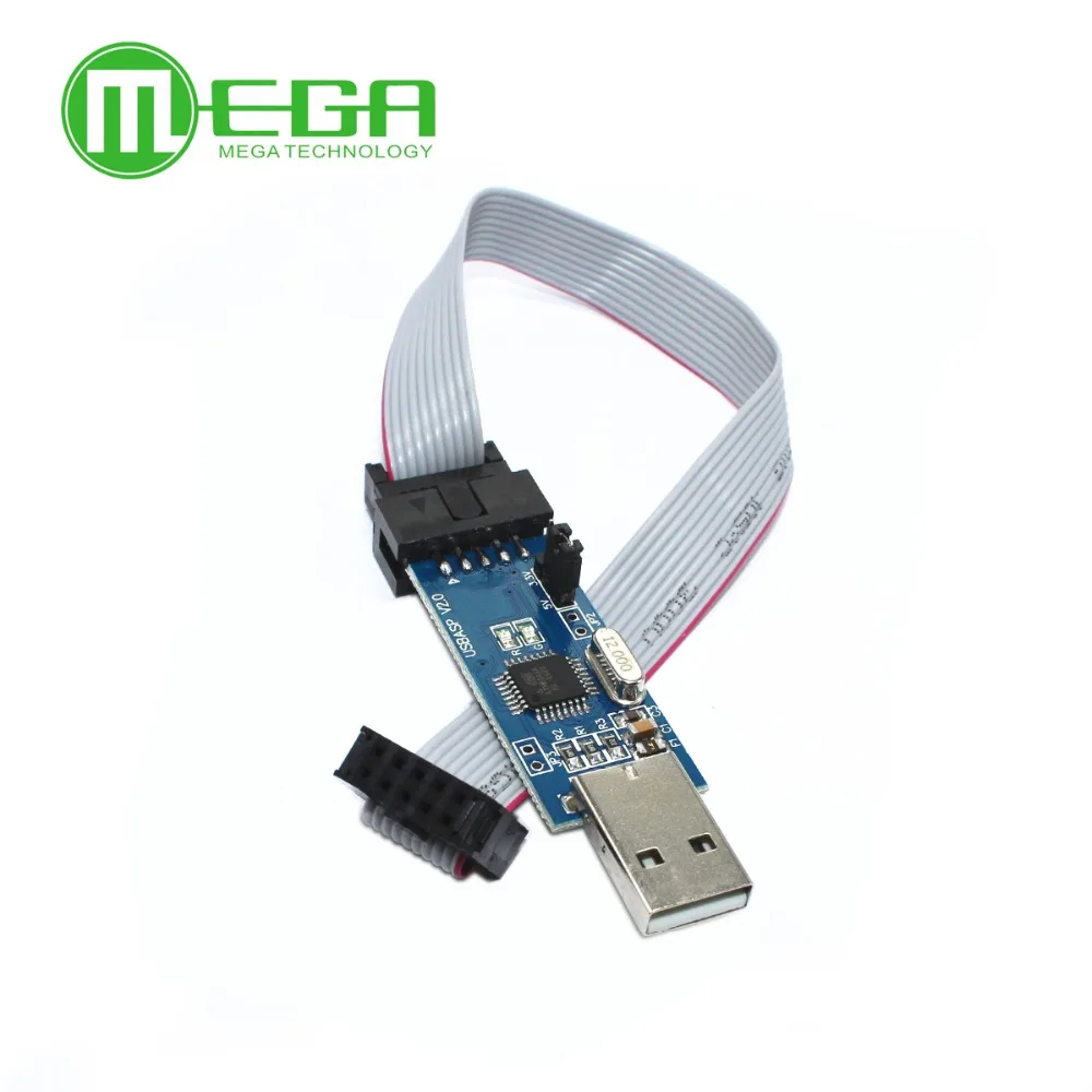Программатор USB ISP 5 шт./лот для ATMEL AVR ATMega ATTiny 51 Board Downloader | Электронные компоненты и