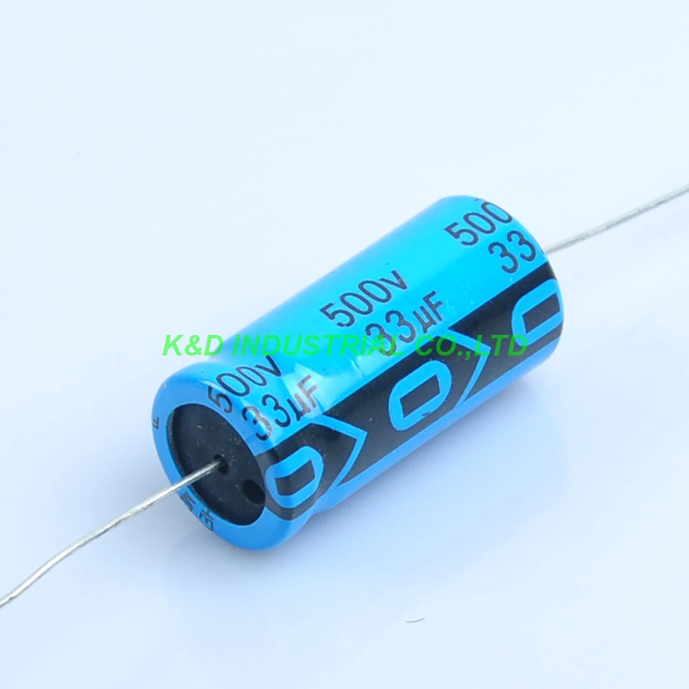 

4pcs Axial Electrolytic Capacitor 33uf 500V for Tube Amplifier DIY