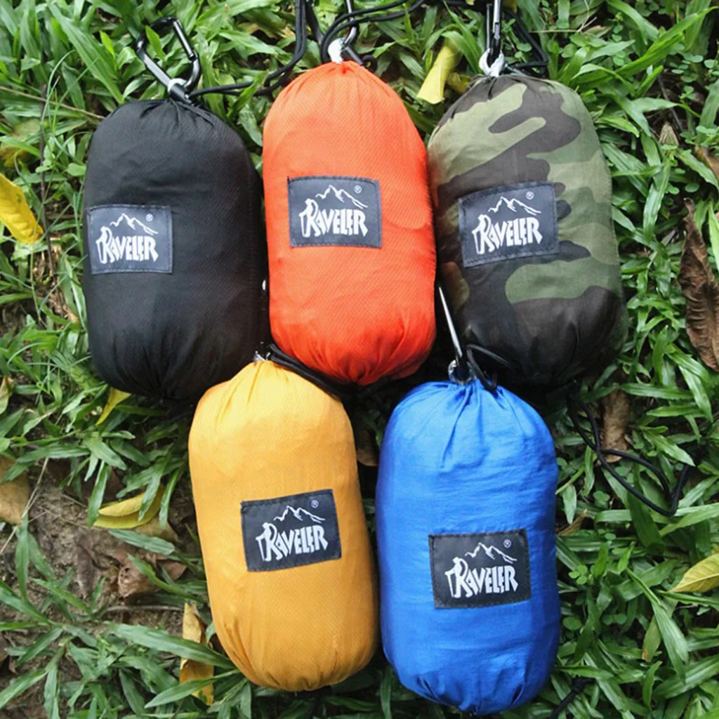 1 Person Outdoor Camping Hammock Tent Hanging Bed with Mosquito Net 210T Nylon Travel Hanging Bed Hunting Sleeping Swing