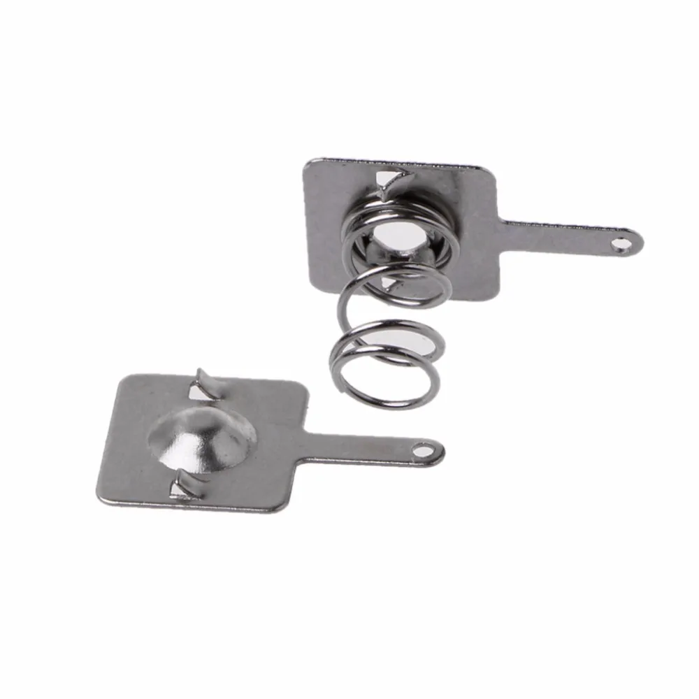100 Pcs Metal Battery Spring Plate Set for AA AAA Positive Negative Contact Pieces