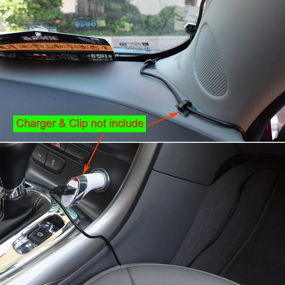 XCGaoon автомобильное зарядное устройство micro USB кабель для автомобиля dvr камера видео рекордер/gps/PAD/Mobile, длина кабеля 3,5 м(11.48ft