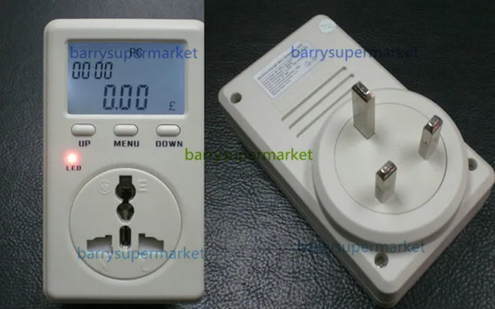 Мини-измеритель мощности ватт мониторинг электричества счетчик потребления энергии переменного напряжения, Стандарт штепсельной вилки Великобритании