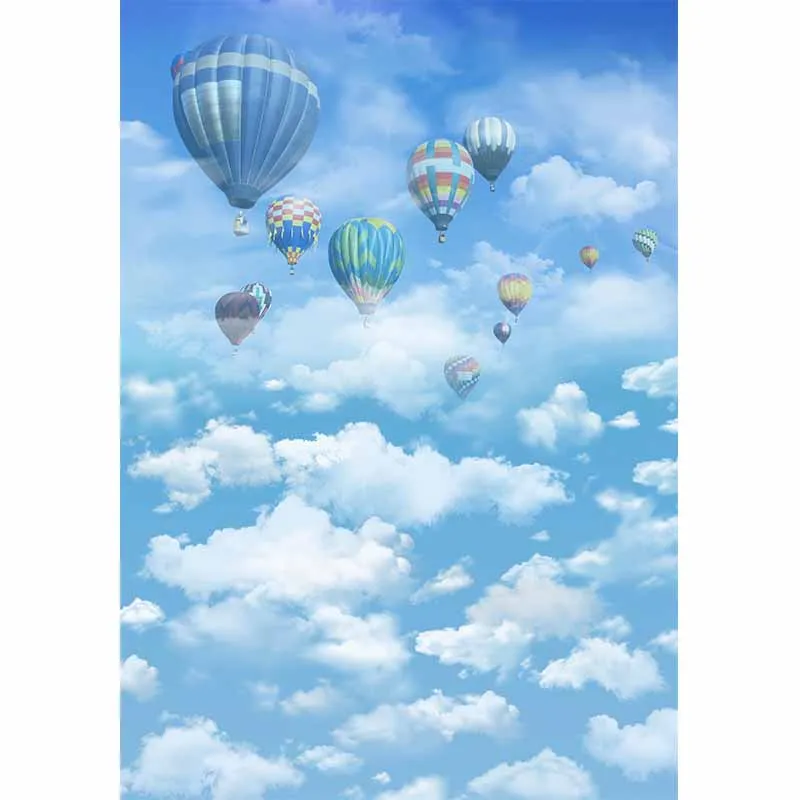 Фон для фотосъемки Allenjoy с воздушным шаром и голубым небом|blue sky backdrop|background photographysky