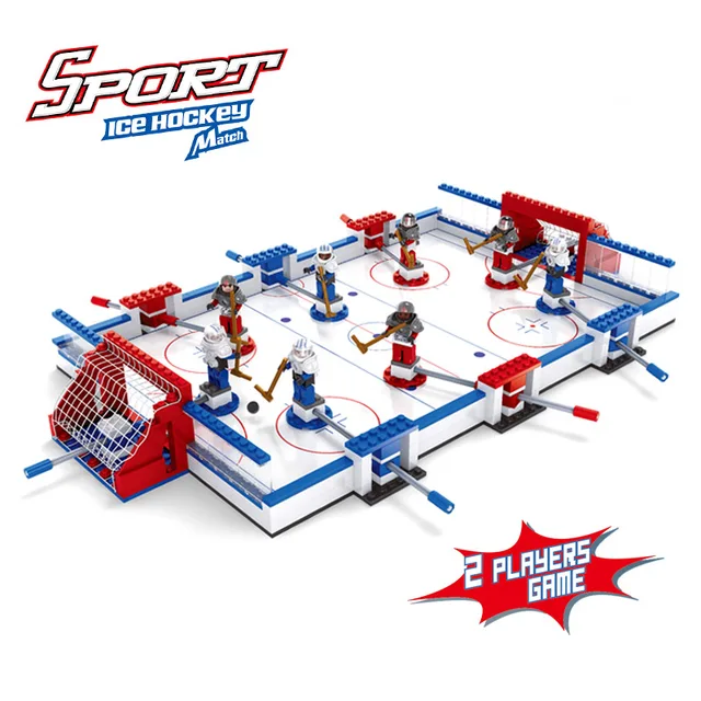 Hockey Rink Kingdoms Chess Set Compatible Legoed City Sports Field