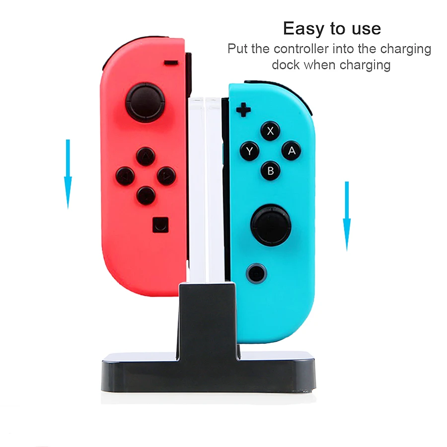 Контроллер Nintendo s Swicth Joycon зарядная док станция для геймпад со светодиодной