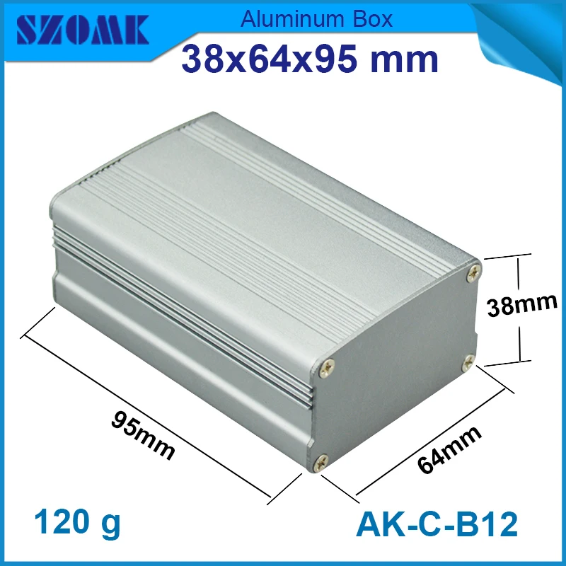 

10 pcs/lot 38(H)x64(W)X95(L)mm standard box enclosure and distribution box for PCB and electronics, like project canbinet