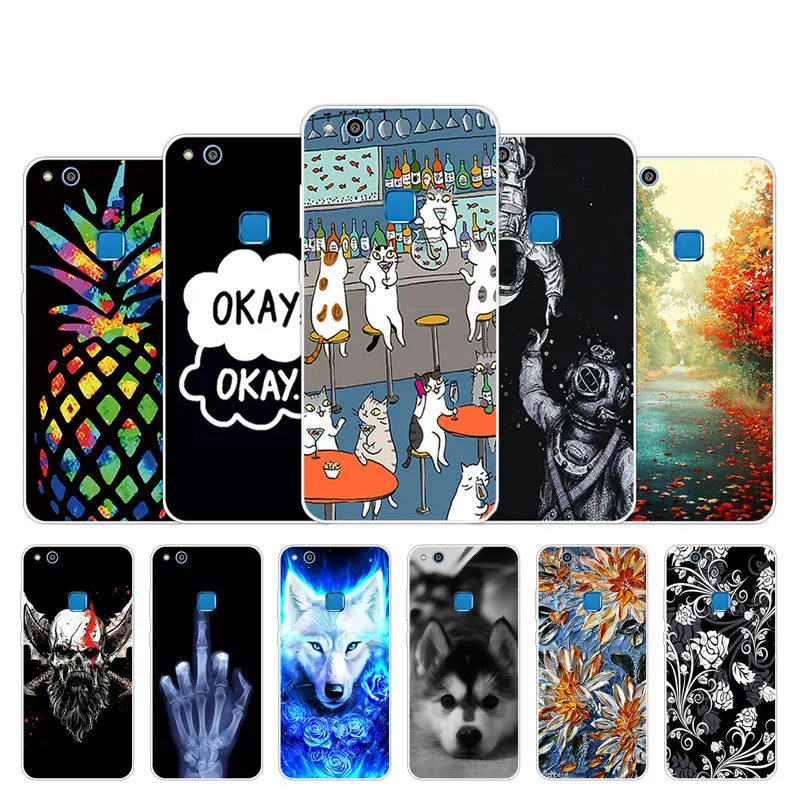 

For Huawei Y7 Y6 Prime 2018 Enjoy 8 Silicon Phone Case For P9 P8 P20 P10 Lite 2017 Space Design For Honor 7A Pro 8X 7C 6A 7X