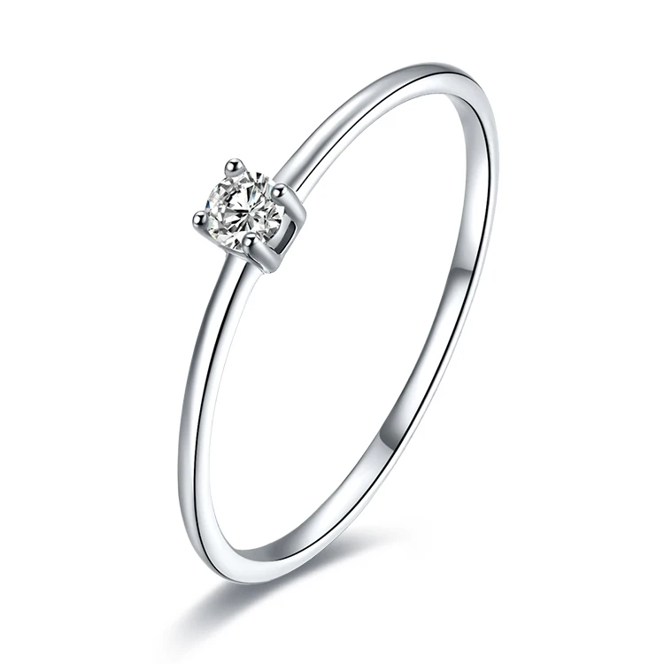 18k Pure Gold Rings Noble Diamond 750Solid Female Exquisite Elegant Precious Fine Jewelry Beautiful  Women Ring