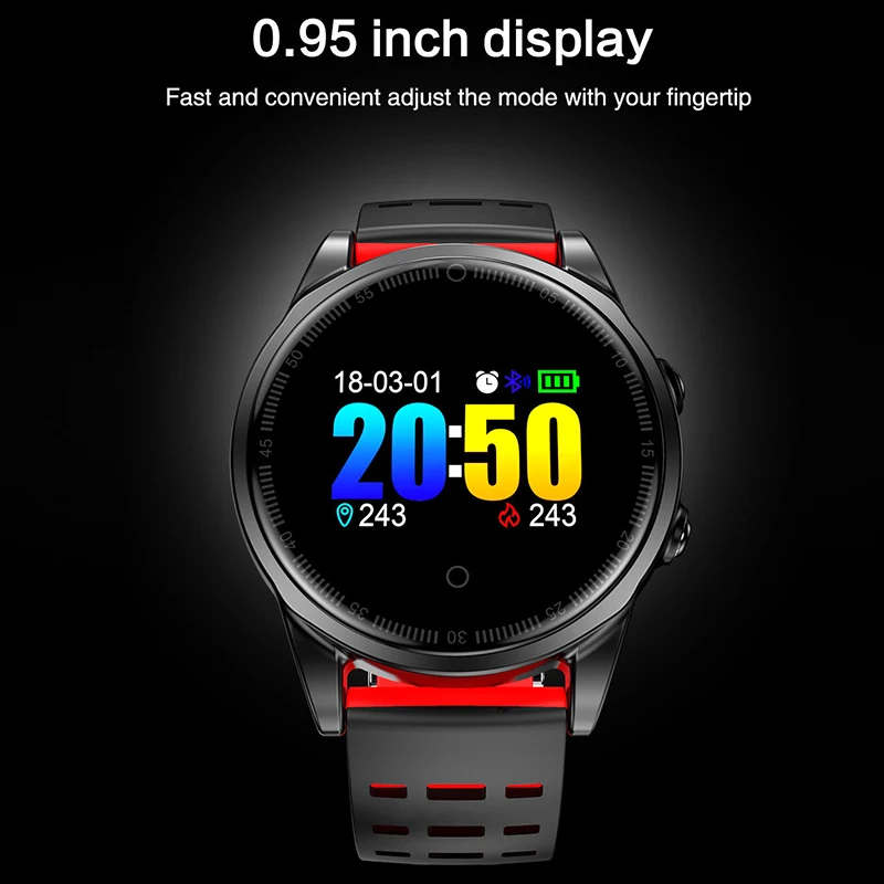 Waterproof Bluetooth Fitness Sport Smart Watch Color Screen Bracelet Watch Exercise Heart Rate Blood Pressure Monitor 6 Color