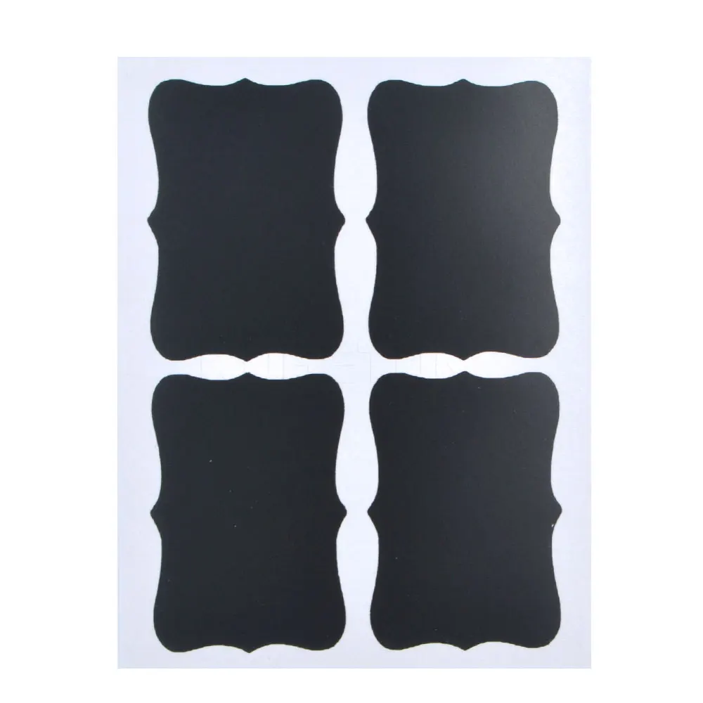 36 Pcs Set Hitam Stiker Label Dapur Jar Organizer Tulisan Tangan