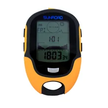 FR500 Многофункциональный ЖК-цифровой альтиметр барометр компас термометр гигрометр погоды светодиодный фонарь