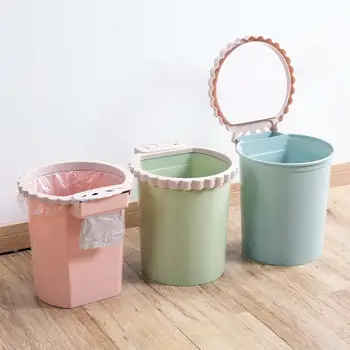 

OTHERHOUSE Trash Can Waste Bins with Trash Bag Storage Box Paper Basket Dustbin Office Home Rubbish Can Recycle Garbage Bin