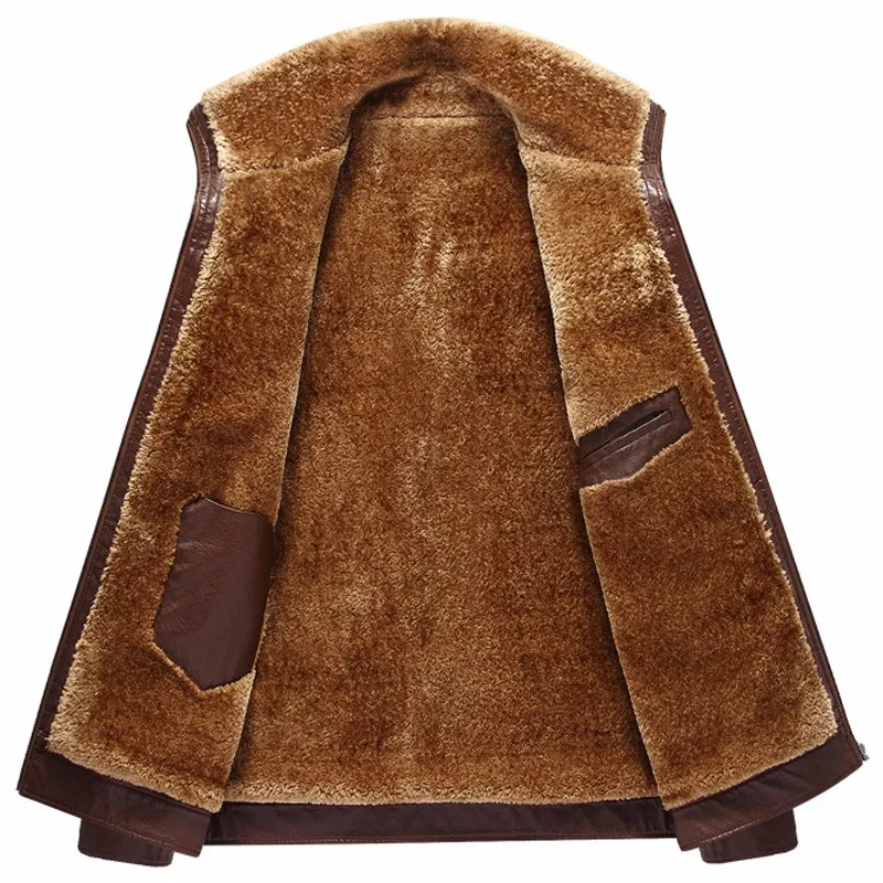 Известный бренд, Мужская меховая кожаная куртка, пальто 4XL, мужская деловая кожаная куртка с мехом, дешевая китайская брендовая одежда C227