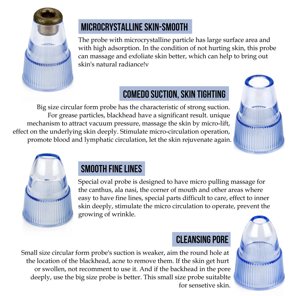 Вакуумный аппарат для очистки пор вакуумное удаление черных точек всасывающая машина Comedo микродермабразия Чистка Пор лица Уход за кожей
