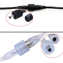 5~50 pairs DC 5.5 x 2.1mm waterproof IP68 LED Connector Male to Female jack adapter for Led Strip Power Adapter Plug Cord