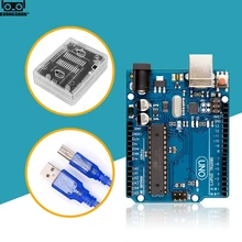 UNO R3 официальная коробка ATMEGA16U2+ MEGA328P чип для Arduino UNO R3 макетная плата