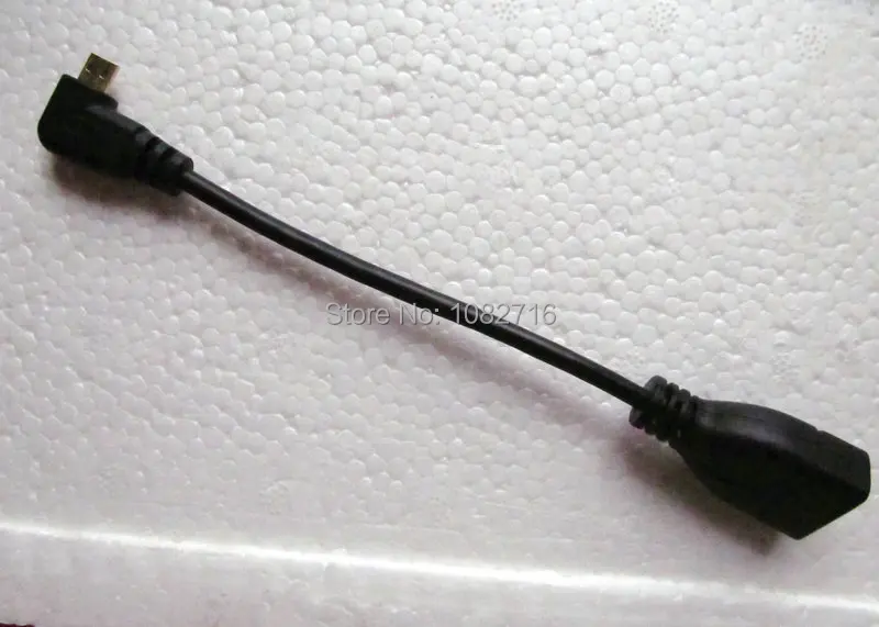

2pcs short HDMI female cord to HDMI micro male D type right turn for cable phone tablet HD video adapter connect cable