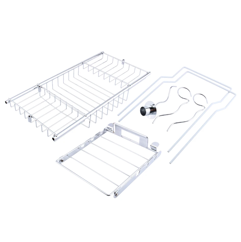 Металлический держатель для ванной лоток для Ванной Caddy расширяющиеся стороны стеллаж для чтения планшета мобильного телефона бокал для вина поднос для ванной Аксессуары для ванной