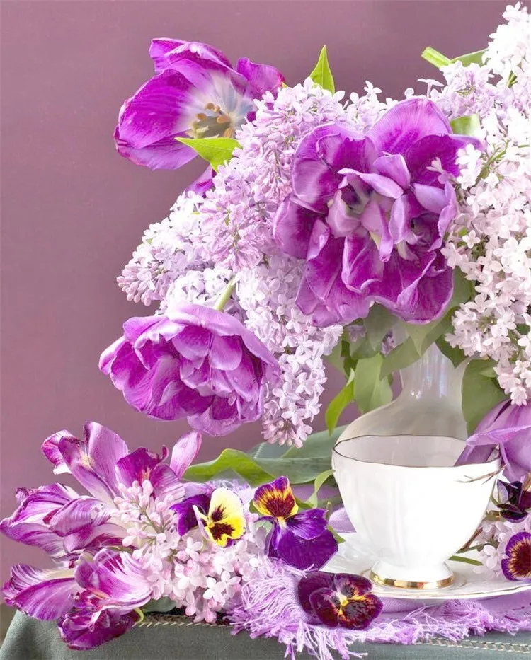 

2018 new Patterns Rhinestones Windowsill flowers 5d Diy Diamond Painting Diamond Embroidery full mosaic Pictures needlework