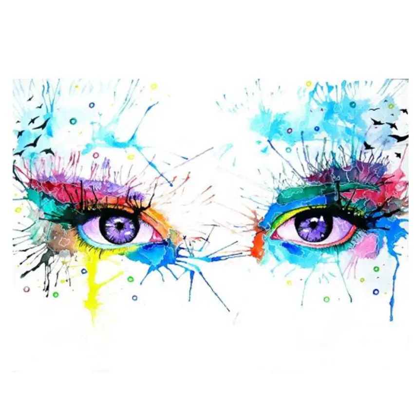 

Diy Painting By Numbers,Pictures By Numbers,Wall Picture,Colorful Eye Digital Oil Painting