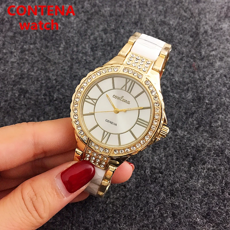 

Contena Fashion Casual men wristwatches quartz stainlees steel strap watches male clocks